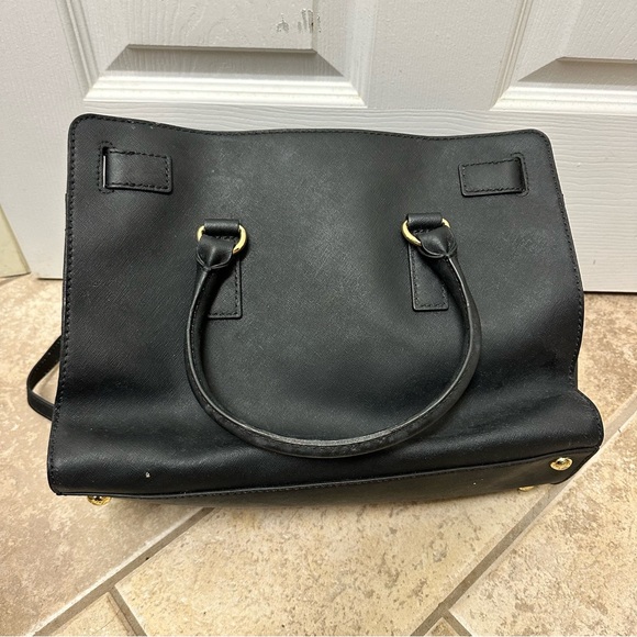 KORS Michael Kors Black Satchel with Gold Details - Picture 5 of 9